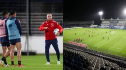 La U entrenó bajo la lluvia en La Plata (Foto: U. de Chile)