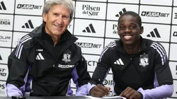 Manley Clerveaux firmó su primer contrato como futbolista profesional. (Foto: @ColoColo)