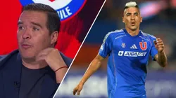 Cristián Caamaño sale a defender con todo a Leandro Fernández en la U