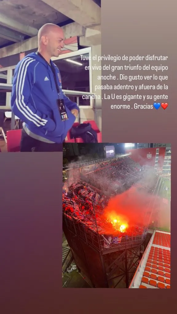 El posteo en Instagram de Gustavo Lorenzetti