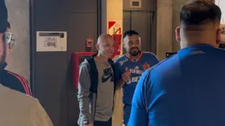 Gustavo Lorenzetti feliz con el triunfo de Universidad de Chile.