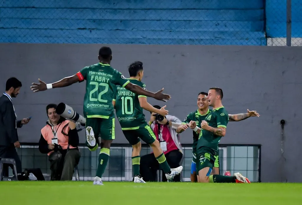 Luciano Pons fue una de las figuras en el triunfo de Bucaramanga ante Racing en Copa Libertadores (Getty Images)