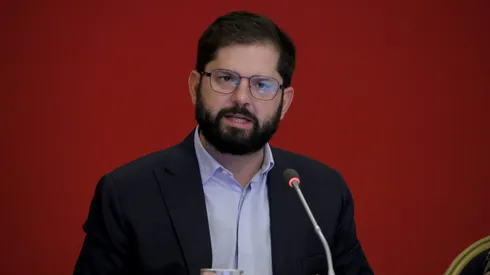 El presidente Gabriel Boric salió a hablar tras lo sucedido en el Estadio Monumental.