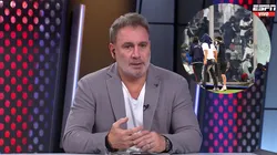 Barticciotto estuvo en la transmisión del duelo entre Colo Colo y Fortaleza (Captura).