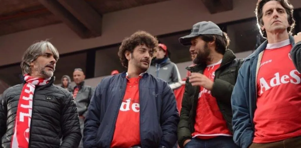 Pablo Echarri junto a los cracks Pablo Rago, Diego Torres y Diego Peretti en Papeles en el Viento