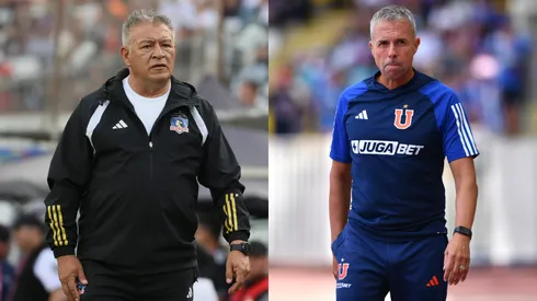 Claudio Borghi agradece a Gustavo Álvarez. (Foto: Photosport)