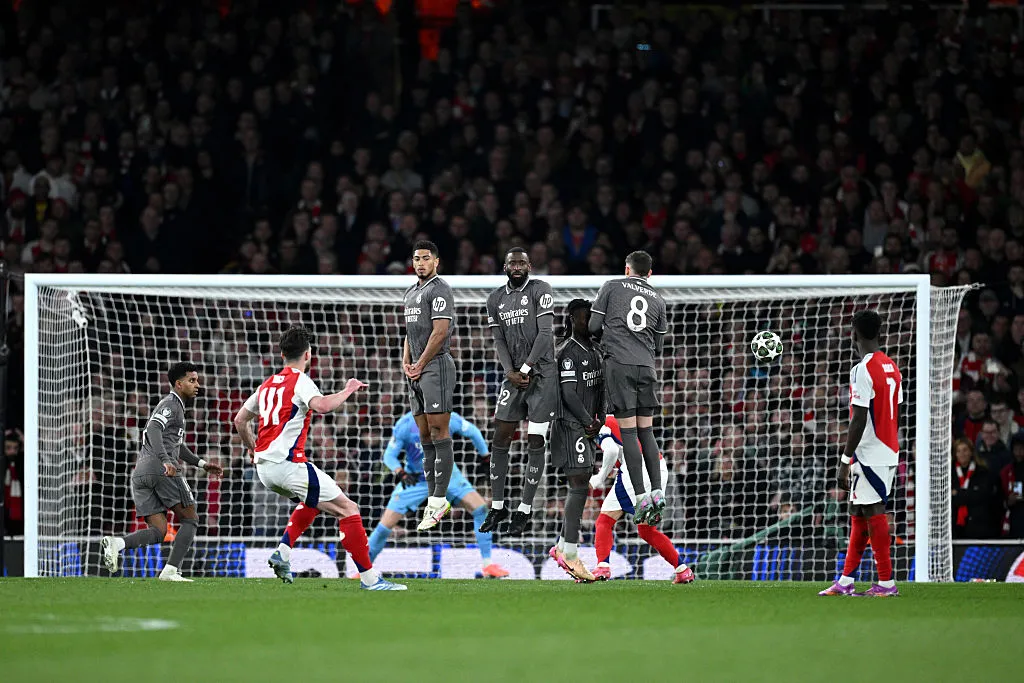 Arsenal derrotó 3-0 a Real Madrid en la ida de los cuartos de final de Champions League (Getty Images)