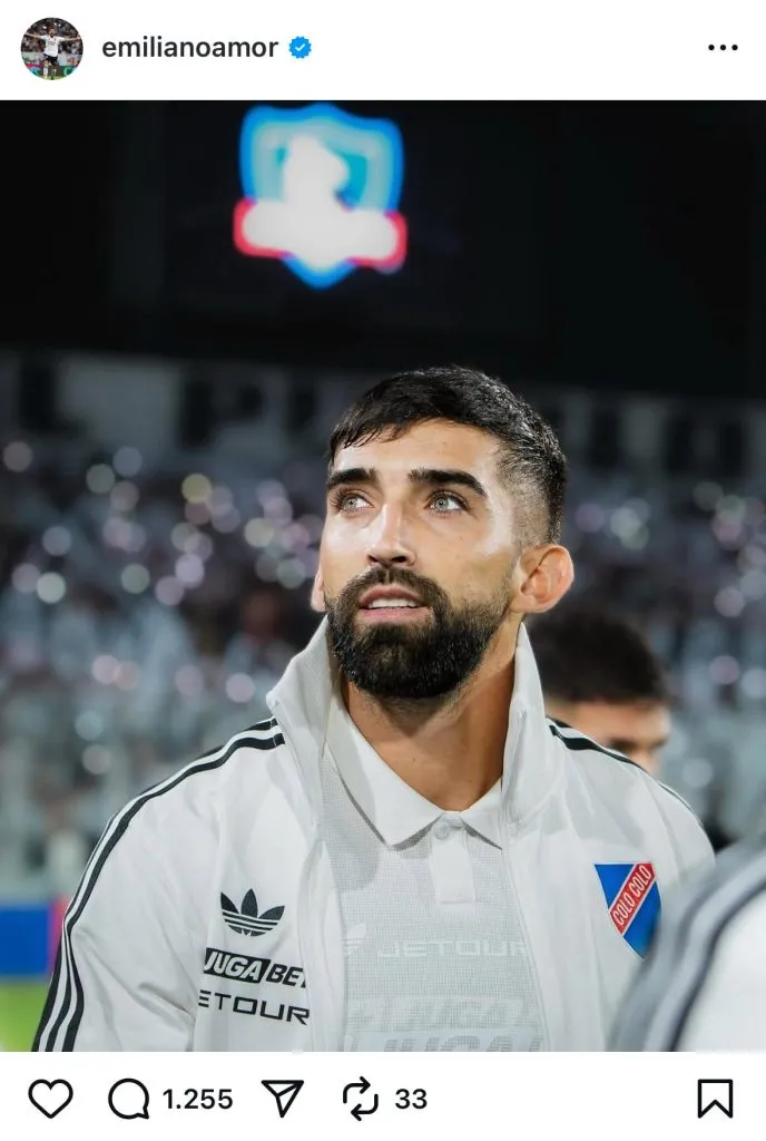 Captura de la publicación de Emiliano Amor en Instagram.