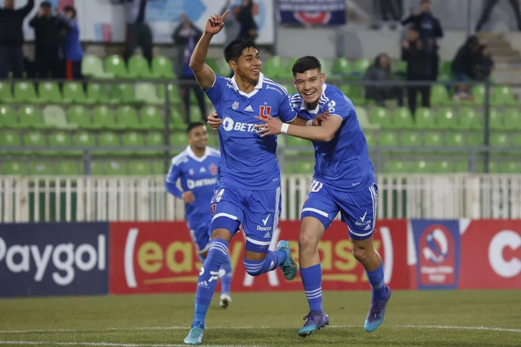 Agustín Arce debutó en Universidad de Chile en agosto de 2022. Fue en la victoria 1-0 sobre Cobresal con gol de Darío Osorio.