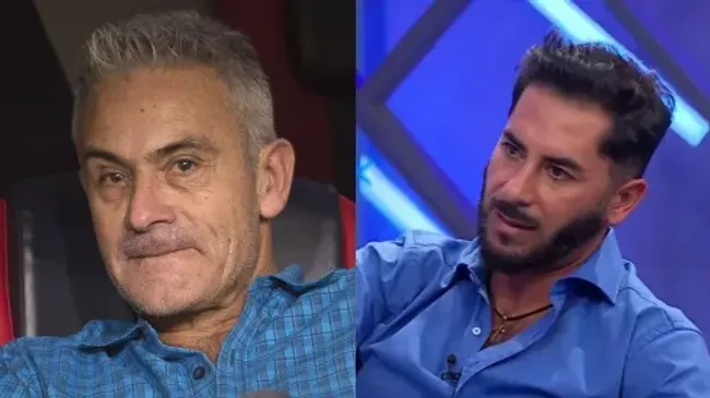 Juvenal Olmos y Johnny Herrera en medio de la polémica (Captura).