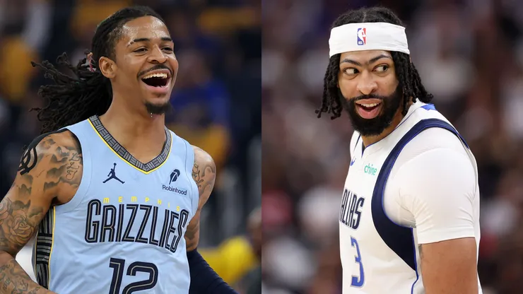 Ja Morant y Antonhy Davis se verán las caras para definir al último clasificado del Oeste a los playoff. (Foto: Getty)