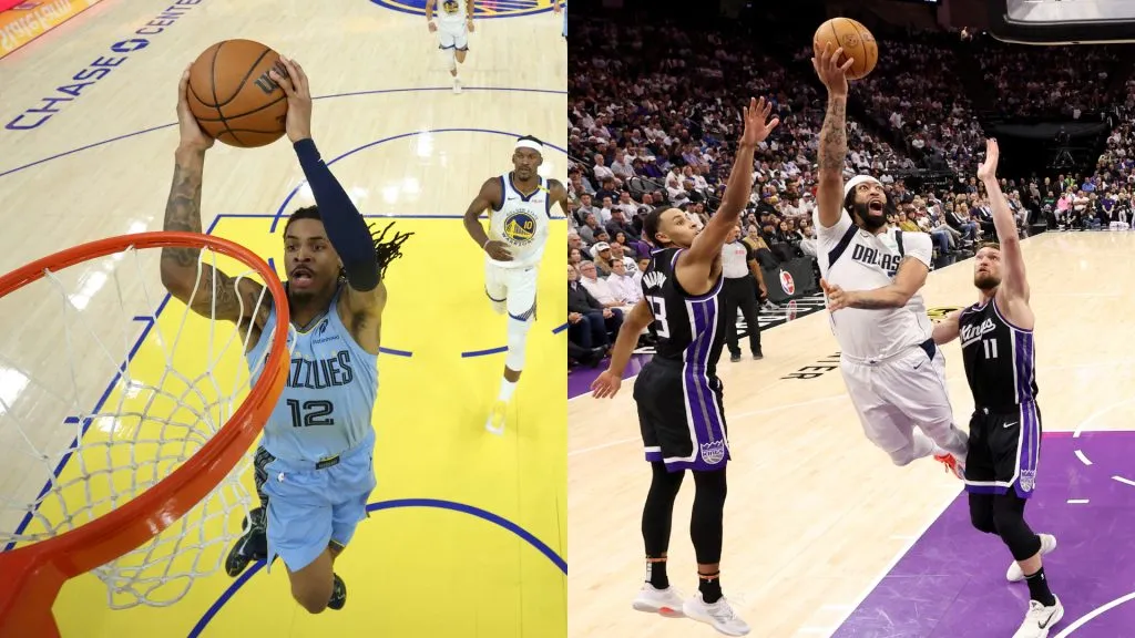 Ja Morant y Antonhy Davis buscan llegar a los playoffs de la NBA. (Foto: Getty)