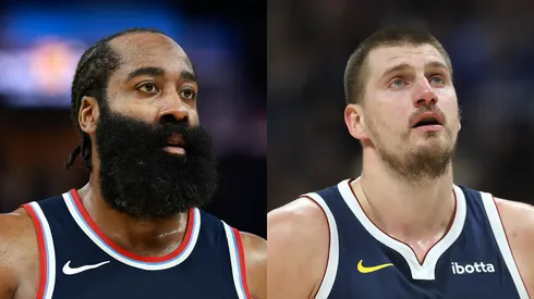 James Harden y Nikola Jokic se encontrarán en la primera ronda de los playoffs (Foto: Getty)