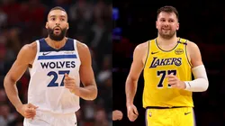 Rudy Gobert y Luka Doncic se encontrarán en la primera ronda de Playoffs de la Conferencia Oeste de la NBA. (Foto: Getty)