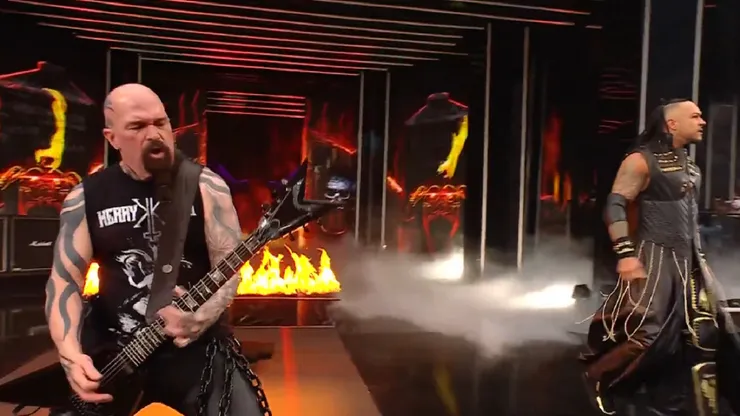 Kerry King, exguitarrista de Slayer, dijo presente en Wrestlemania 41.
