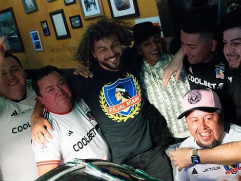 VIDEO: Maxi Falcón apareció cantando y apoyando a Colo Colo en Miami