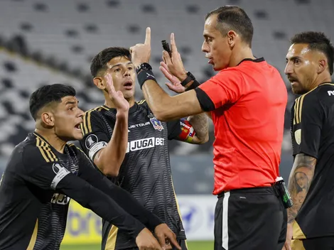La reacción del plantel de Colo Colo por el penal no cobrado ante Racing
