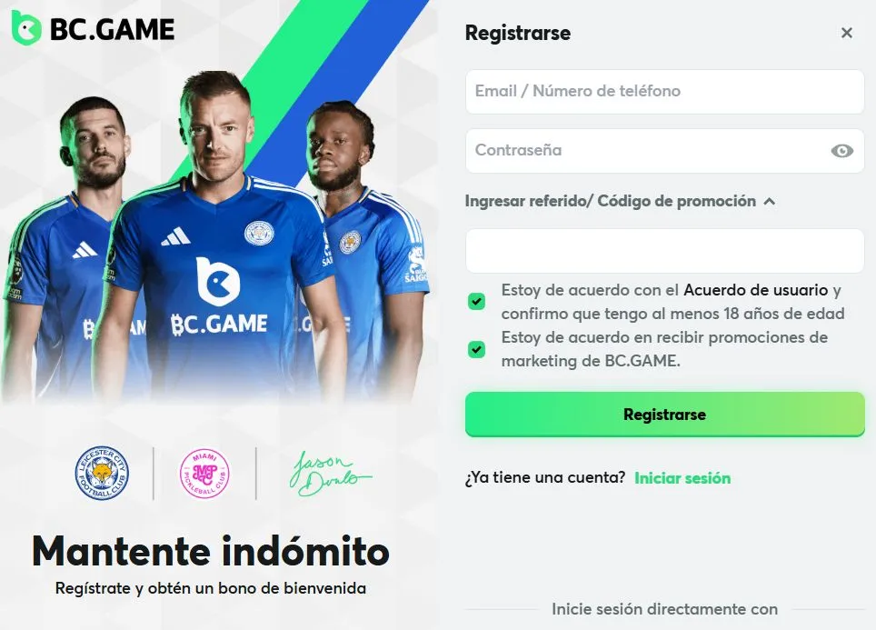 Código promocional BC Game.