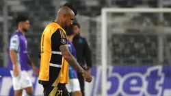 Arturo Vidal fue titular en el empate 1-1 de Colo Colo ante Racing. (Foto: Photosport)
