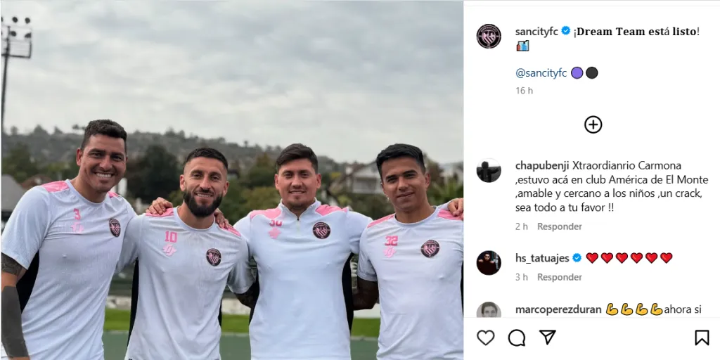 El equipo que ilusiona a los hinchas del SanCity | FOTO: Instagram