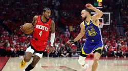 Jalen Green y Stpehen Curry se encuentran en la primera ronda de playoff en la Conferencia Oeste. (Foto. Getty)