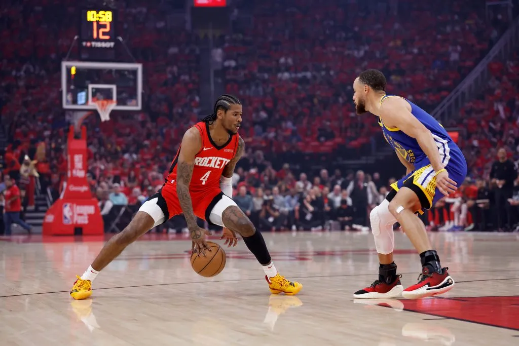 Jalen Green y Stephen Curry son las figuras de la serie entre Houston Rockets y Golden State Warriors. (Foto: Getty)