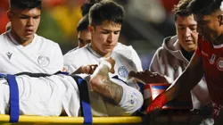 Franco Troyansky sufrió un duro golpe y tuvo que ser trasladado a un centro médico en La Calera.