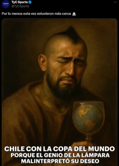 El meme que subieron a sus distintas redes sociales | FOTO: Captura