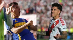 Miguel Merentiel marcó para Boca y Sebastián Driussi para River. (Foto: Getty)