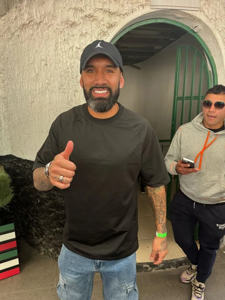 Ronnie Fernández estuvo en el duelo entre Universidad de Chile y Palestino.