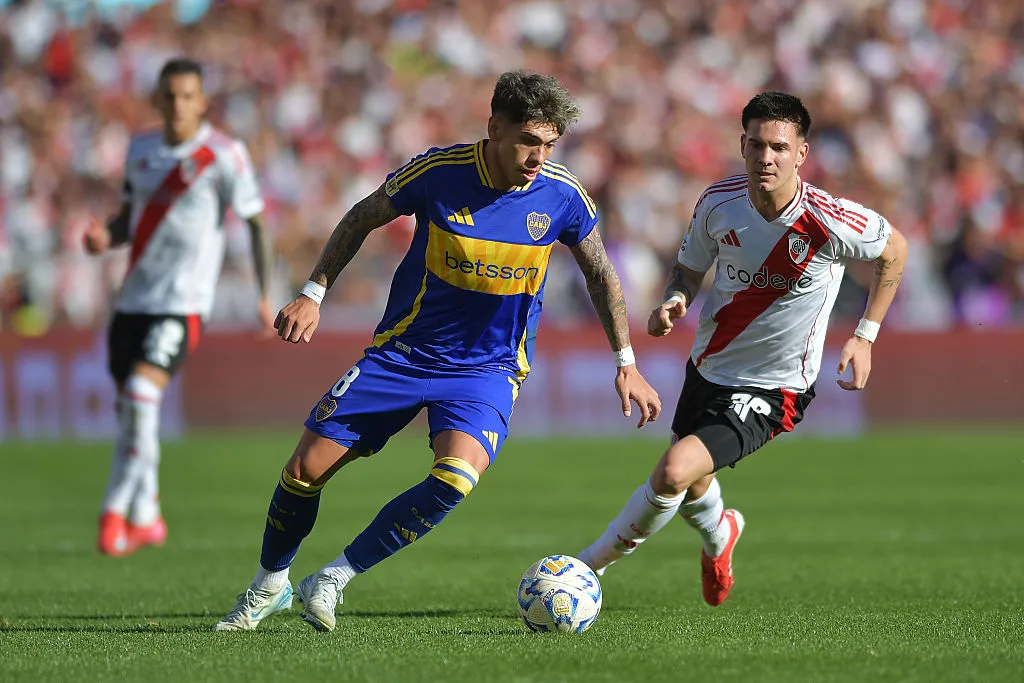 Carlos Palacios jugó los 90 minutos ante River Plate (Getty Images).