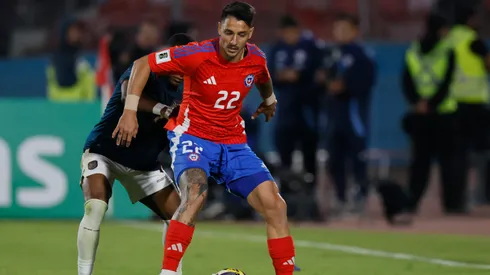 Fernando Zampedri debutó en la Roja en la última fecha clasificatoria (Photosport).