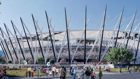 Así se vería desde el exterior el nuevo Estadio Monumental de Colo Colo. (Foto: Captura)