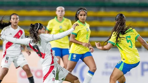 Brasil venció cómodamente a Perú en el Sudamericano femenino sub-17.
