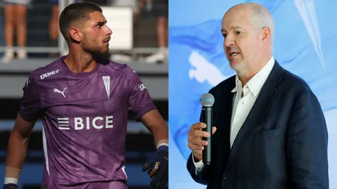 Juan Tagle le deja un mensaje a Thomas Gillier. (Foto: Photosport)