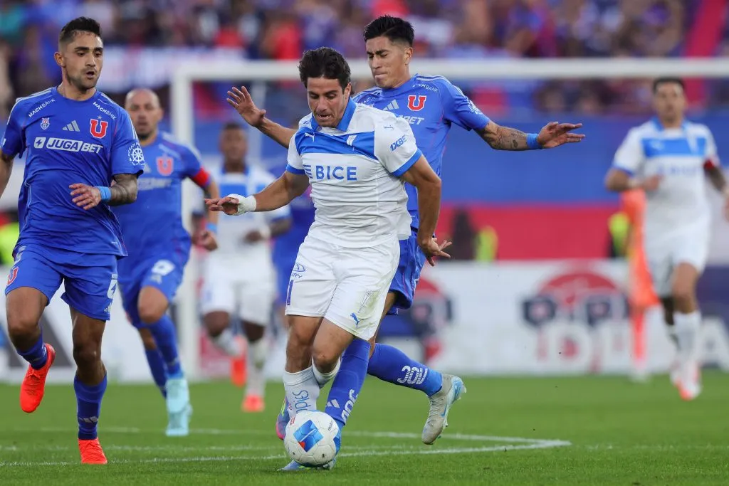 Universidad de Chile venció por 1-0 a Universidad Católica en el Clásico Universitario. (Foto: Photosport)