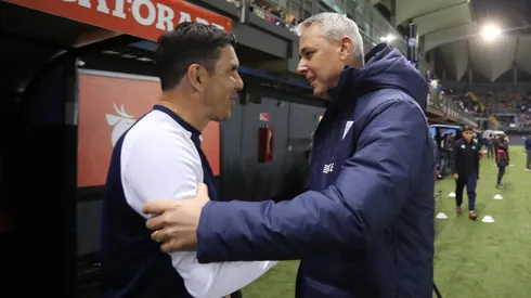 Mauricio Larriera no soportó otra derrota al mando de Everton (Photosport).