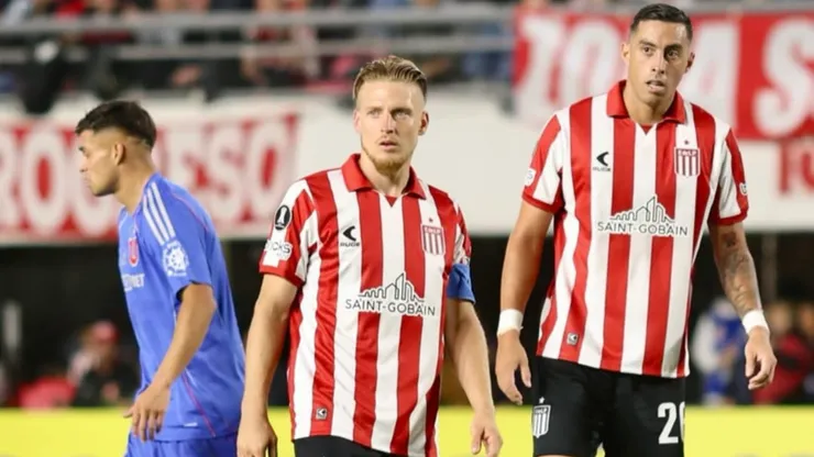 La formación de Estudiantes de La Plata para visitar a Universidad de Chile por Copa Libertadores.