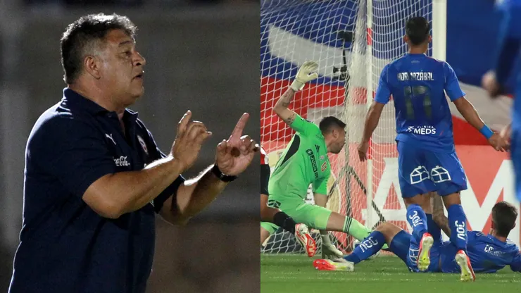 Claudio Borghi se refiere al primer gol que recibe Universidad de Chile. (Foto: Photosport)