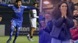El jugador de la U hizo emocionar a su mamá.