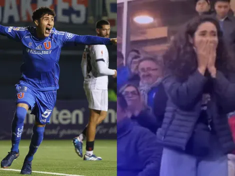La emotiva reacción de la mamá de Martín Espinoza tras su primer gol con la U