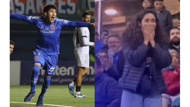 El jugador de la U hizo emocionar a su mamá.