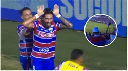 El gol de Juan Martín Lucero que se hace viral en Brasil tras esta acción