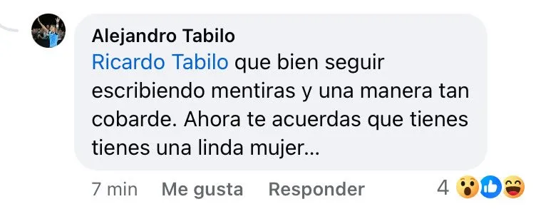 La respuesta del tenista chileno a su padre Ricardo Tabilo.