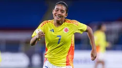 Colombia venció a Perú con tres goles de María Alejandra Baldovino. (Foto: Conmebol Torneos)