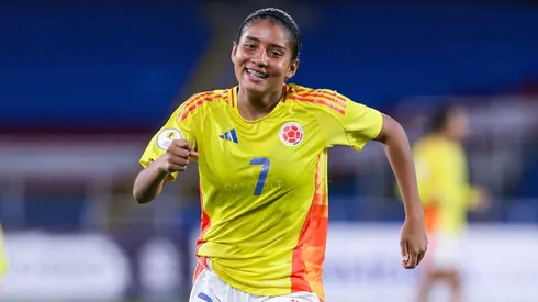 Colombia venció a Perú con tres goles de María Alejandra Baldovino. (Foto: Conmebol Torneos)