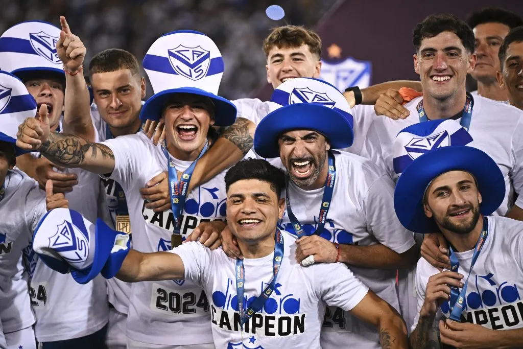 Claudio Aquino fue campeón con Vélez Sarsfield de la Liga Profesional de Fútbol 2024. (Foto: Rodrigo Valle/Getty Images)