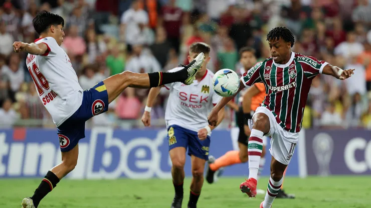 Unión Española no pudo ante Fluminense en Brasil. (Foto: Getty)
