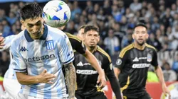 Santiago Solari convirtió el tercer gol para Racing ante Colo Colo.