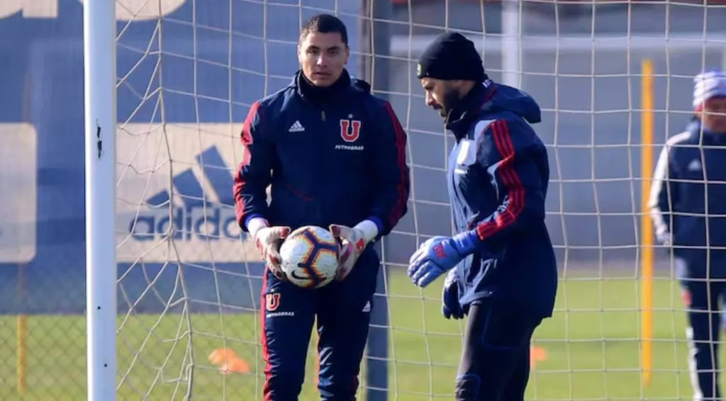Campos y Herrera compartiendo entrenamientos en la U | FOTO: Archivo